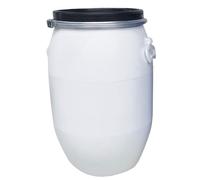 Serbatoi in plastica per Alimenti da 60L/100L/160L/200L con coperchi e Chiusure a Scatto - contenitori industriali Resistenti, Adatti per Alimenti e liquidi sfusi, a Tenuta stagna, sicuri e