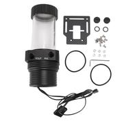 Serbatoio a pompa di raffreddamento ad acqua 30 filtro mesh 1100L/h 5900 giri/min g1/4 serbatoio a pompa integrata per PC per di raffreddamento ad acqua in lega di alluminio POM (Nero)