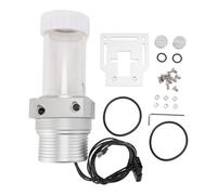 Serbatoio a pompa di raffreddamento ad acqua 30 filtro mesh 1100L/h 5900 giri/min g1/4 serbatoio a pompa integrata per PC per di raffreddamento ad acqua in lega di alluminio POM (Argento)