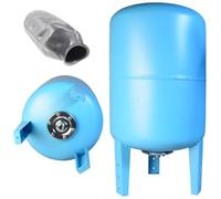 Serbatoio a Pressione 100L - per Impianti Idrici e Sistemi Autoclave - con Membrana EPDM - Vaso di Espansione - per Pompa Domestica Pompa per Pozzo - Attacco da 1" - Acciaio - Verticale 100 Litri