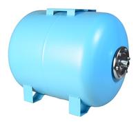 Serbatoio a Pressione 80L - per Impianti Idrici e Sistemi Autoclave - con Membrana EPDM - Vaso di Espansione - per Pompa Domestica Pompa per Pozzo - Attacco da 1" - Acciaio - Orizzontale 80 Litri