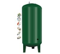 Serbatoio a pressione completamente automatico da 200 litri, contenitore verticale a pressione del sistema idrico in acciaio al carbonio con manometro e interruttore