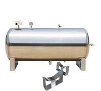 Serbatoio a pressione dell'acqua in acciaio inox, booster senza vescica con valvola di scarico e porta di pulizia, per pompe di pozzi e sistemi idrici domestici