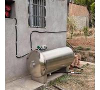 Serbatoio a Pressione in Acciaio Inossidabile 304 con Manometro, Interruttore E Valvola di Sicurezza for Pompa di Aumento Pressione((95x65cm/37x25in)200L/52Gal)