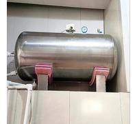 Serbatoio a pressione orizzontale for pozzo, serbatoio a pressione for acqua in acciaio inox for il potenziamento dell'acqua del pozzo/tampone con base e kit di montaggio(500L/132Gal)