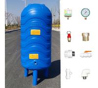 Serbatoio a Pressione per Acqua, Serbatoio a Pressione Blu per Pompa per pozzo - 120 Litri (32 galloni), Contenitore Verticale in PE per l'acqua con Kit di Installazione, Serbatoio per Acqua