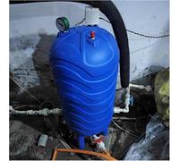 Serbatoio a Pressione per Acqua, Serbatoio Verticale in PE da 60 Litri con manometro e pressostato - Contenitore per Acqua Resistente per Uso Domestico e in Giardino (H80cm x L35cm, 15,8 Gal