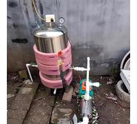 Serbatoio a Pressione per pozzo Verticale in Acciaio Inossidabile Resistente con pressostato, per casa, Giardino, Cucina agricola, Garage ((155x60 cm/61x23 Pollici) 500 L/132 Gal)