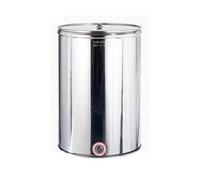 SERBATOIO ACCIAIO INOX CONTENITORE ENOLOGICO VINO OLIO CISTERNA RECIPIENTE LT200