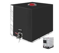 Serbatoio Acqua 1000 litri IBC, Cisterna Acqua 1000 litri 120 x100 x116 cm, Con pellicola trasparente per il serbatoio dell'acqua, Borsa di stoccaggio in tela (Nero)