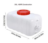 Serbatoio acqua 25L-200L con rubinetto, contenitore portatile per acqua da campeggio, serbatoio acqua in plastica per cucina, , furgone, camion, attività , scuola, giardino