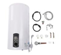 Serbatoio acqua calda da 2000 W con capacità di 50 l, caldaia verticale, display digitale da 25 a 75 °C, scaldabagno elettrico con doccetta