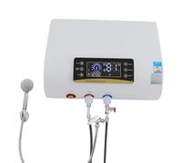 Serbatoio acqua calda da 80 l, 2000 W, 30 - 75 °C, scaldabagno elettrico, da appendere a parete con doccetta e protezione dalle perdite, scaldabagno istantaneo, 73,5 x 27 x 43,5 cm