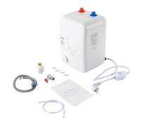 Serbatoio acqua calda e scaldabagno istantaneo da 8 l, scaldabagno, 1500 W, temperatura regolabile da 30 a 75 °C, protezione dal surriscaldamento, per cucina e bagno