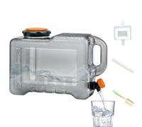 Serbatoio 'acqua, contenitore per l'acqua all'aperto, con beccuccio, per campeggio, escursionismo, barbecue, grande capacità
