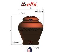 SERBATOIO ACQUA ANFORA DA ARREDO ORCIO Litri 300 Lt ELBI JAR TERRACOTTA