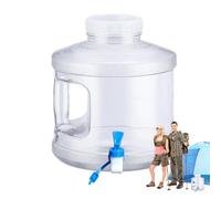 Serbatoio 'acqua da campeggio, 7,5 l, trasparente, a prova di perdite, con rubinetto, per cortile, patio, barbecue, falò, viaggi, giardino, spiaggia, feste