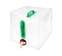 Serbatoio 'acqua da campeggio, portatile, 25 x 27 x 27 cm, caraffa pieghevole da 20 l, dispenser a di pesce a prova di perdite, stoccaggio di idratazione di emergenza per campeggio
