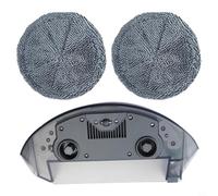 Serbatoio acqua di ricambio con 2 panni per mocio Ecovacs per Deebot N9+ N9 e compatibile con Yeedi Mop, grande capacità, design trasparente, a prova di perdite, facilmente ricaricabile