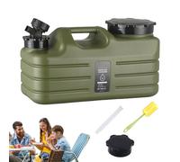 Serbatoio 'acqua - PE 5 l | Grande serbatoio 'acqua con rubinetto | Watter Jerry Can Tank | Nessuna perdita, serbatoio portatile da campeggio per viaggi all'aperto, escursioni, emergenze e