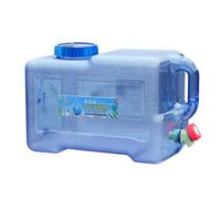 Serbatoio acqua portatile portatile 5 l 8 l - Secchio quadrato robusto per immagazzinare l'acqua dal PC con rubinetto per esterni/auto sonno/campeggio, soluzione di conservazione 'acqua da viaggio
