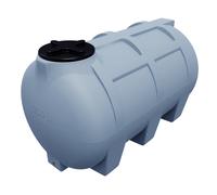 Varile Serbatoio per acqua potabile da 250 l, senza BPA, filettatura in ottone integrata da 3/4", adatto per alimenti, orizzontale (grigio)