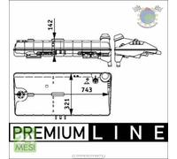 Serbatoio acqua radiatore Mahle per MAN F2000 E2000