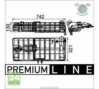 Serbatoio acqua radiatore Mahle per MAN L2000 M90 F90 M MERCEDES NG 3544 3335 2