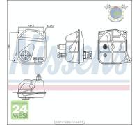 Serbatoio acqua radiatore Nissens per AUDI 100 A6