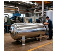 Serbatoio aria compressa Serbatoi D'aria Portatili Per Compressore Pompe Auto Camion Barca, 60 50 40 30 20 10 5 3 2 1 L Ricevitore Di Gas A Pressione Mini Industriale(10L/2.6Gallon-6 Ports)