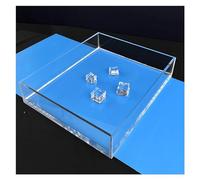 Serbatoio basso e poco profondo, altezza 6/10 cm, vassoio for l'acqua for riprese fotografiche creative, vassoio portaoggetti for fotografie, oggetti di scena for il tiro, vetrina in acrilico (Color