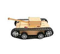 Serbatoio Battle Giocattolo, 7.87 x 4.92 x 3.74 Pollici, Modello Serbatoio Militare, Assemblaggio Manuale, Modello Scientifico di Elettrico di Legno per Bambini Giocattoli Educativi di Apprendimento