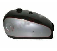 Serbatoio Benzina 4 Gal Nero E Argento Con Monogramma 3" BSA Goldstar A7 A10
