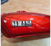 Serbatoio benzina acciaio rosso con tappo e rubinetto adatto per Yamaha RX100...