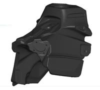 Acerbis KTM SX/XC 12 L, serbatoio del carburante 12 L male Nero