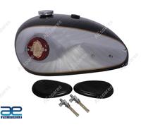 Serbatoio Benzina Con Tappo E Paraschiena BSA A7 A10 Nero Cromato GEc
