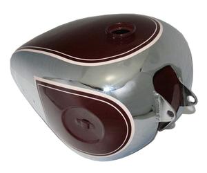 Serbatoio Benzina Maroon E Cromo Star Twin Golden Flash Bsa A7 Plunger 500 GEC