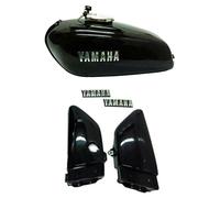 Serbatoio Benzina Yamaha RX100 RX125 Con Coperchio In Cromo E Pannelli Laterali