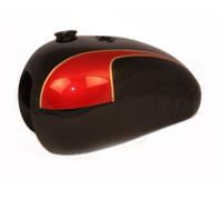Serbatoio Bonnie Nero Rosso Dipinta Per Triumph T140 Bonneville 73 - 78 S2u