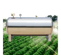 Serbatoio booster in acciaio inossidabile, serbatoio d'aria orizzontale della pompa del pozzo, stoccaggio automatico dell'approvvigionamento idrico, include kit di montaggio, capacità 200L/52.8Gal