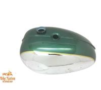 Serbatoio BSA A65 Thunderbolt verniciato verde britannico e cromato | Adatto per