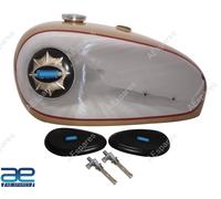 Serbatoio Carburante BSA A7 A10 In Acciaio Cromato & Verniciato Oro