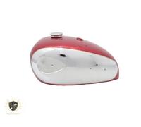 Serbatoio carburante BSA A7 A10 Super Rocket cromato verniciato ciliegia con ...