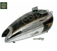 Serbatoio Carburante BSA C11 C10 Nero Cromo + Tachimetro + Tappo + Rubinetto