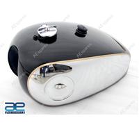 Serbatoio Carburante BSA Gold Star A7 A10 Nero Cromo Con Tappo