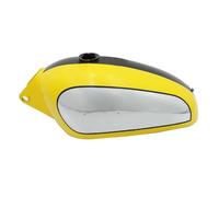 Serbatoio Carburante Dipinto Cromo Nero Giallo Per DUCATI 350CC Scrambler
