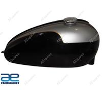 Serbatoio Carburante In Acciaio Argento E Nero Per Triumph Bonneville T120