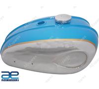 Serbatoio Carburante In Acciaio Blu Cromato Per BSA C15 B40 SS80 SS90 1960