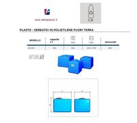 SERBATOIO CISTERNA CUBO ELBI CB 200 LITRI ACQUA POTABILE
