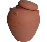 Serbatoio Cisterna per acqua piovana in plastica resistente al gelo- Orcio Giara decorativa effetto terracotta mod. 300 litri Made in Italy